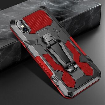 Plastic + TPU Hybrid Phone Case with Kickstand for iPhone XS / X 