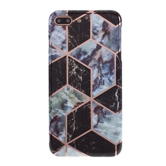 Phone Cover for iPhone 7 Plus/8 Plus  Geometric Stitching Marble Pattern IMD TPU Case
