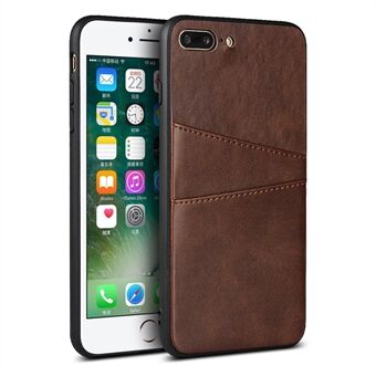 PU Leather Coated Hard PC Cover Case for iPhone 7 Plus/8 Plus 