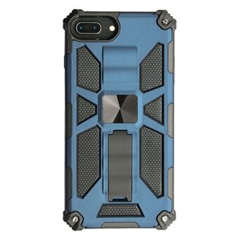 Kickstand Armor Dropproof PC TPU Hybrid Case with Magnetic Metal Sheet for iPhone 6 Plus / 7 Plus / 8 Plus 