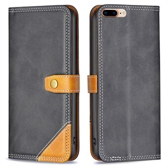 BINFEN COLOR for iPhone 7 Plus/8 Plus  BF Leather Series-8 12 Style Stand Shell, Splicing Leather Case Double Stitching Lines Cover with Card Slots Design
