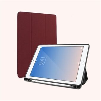 MUTURAL Smart Stand Jeans Cloth Texture PU Leather Case with Pen Slot for iPad  (2018) /  (2017) / Air 2 / Air