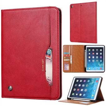 PU Leather Stand Wallet Protective Case with Pen Slot for iPad  (2018)/ (2017)/Air/Air 2