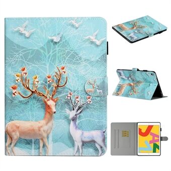 Pattern Printing PU Leather Card Holder Stand Tablet Cover for iPad  (2018)/(2017) / iPad Air 2 / iPad Air (2013)