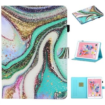 Patterned Leather Card Holder Stand Tablet Casing for iPad Air 2 / iPad Air (2013) / iPad  (2017)/ (2018)