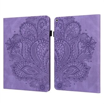 Imprinted Peacock Flower Pattern Leather Tablet Protective Shell for iPad Air (2013)/Air 2/ (2017)/ (2018) Wallet Stand Case