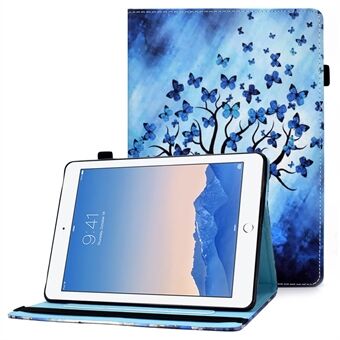 Flervinklar visningsmönster utskrift Elastiskt band Folio Stand med korthållare för iPad AIR / Air 2 / iPad  (2018) / (2017)