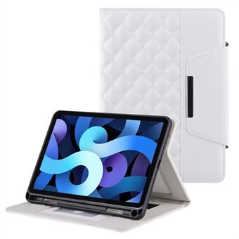 Pen Slot Design Broderi Grid Läder Tablettskydd med Stand för iPad  (2018) / (2017) / Air 2 / Air 1 / Air (2013) / Pro  (2016)