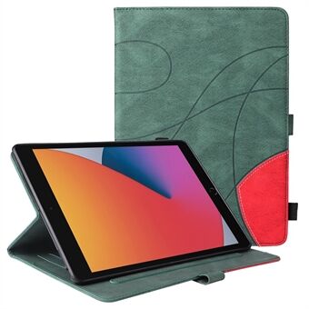 Dubbla färger Splicing Skin Touch Card-kortplatser Design Välskyddad magnetisk stängning Anti-Drop Tablet-fodral med Stand för iPad Air (2013) / Air 2 /  (2017) / (2018)