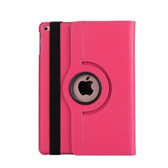 For iPad (2018) / 9.7 (2017) Litchi Grain 360 Degree Rotary Stand Smart Leather Tablet Case