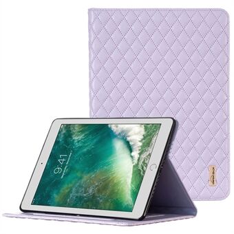 BINFEN COLOR För iPad 9,7-tum (2017) / (2018) / iPad Air (2013) / Air 2 Stötsäkert fodral med tryckt full skydd PU-läder tabletfodral med korthållare / Stand
