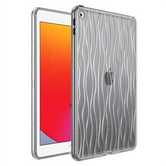 Mjukt TPU-skal för iPad 9,7-tum (2017) / (2018) Wave Texture Transparent skyddsfodral för surfplattor