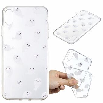 Pattern Printing IMD TPU Back Case for iPhone XR 