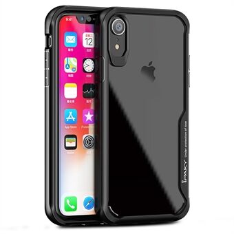 IPAKY Anti-drop Clear PC + TPU Hybrid Phone Case for iPhone XR 6.1 inch - Black
