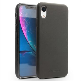 QIALINO For iPhone XR  Genuine Leather Coated PC Case Protection Mobile Phone Shell