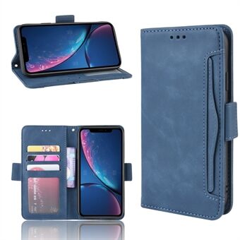 PU Leather Phone Case Covering with Card Slots Wallet Cover for iPhone XR 