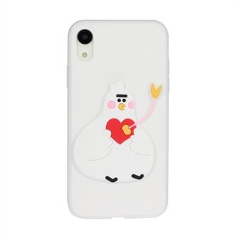 Animal Logo Decor TPU Phone Case Cover for Apple iPhone XR 