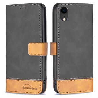 BINFEN COLOR BF Leather Case Series-7 Style 11 PU Leather Shell for iPhone XR , Magnetic Closure Design Leather Wallet Stand Phone Case Accessory
