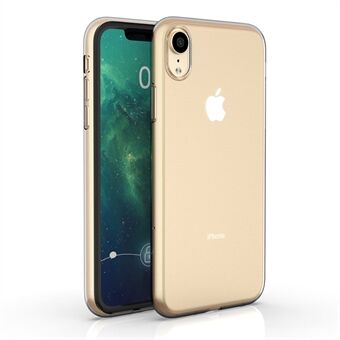 För iPhone XR 6,1 tum Ultra Slim Super Clear TPU mobiltelefonfodral Droppsäkert skyddande bakstycke