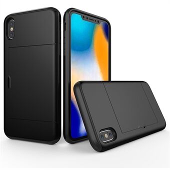 Plastic + TPU Hybrid Case with Card Slot for iPhone Xs Max 