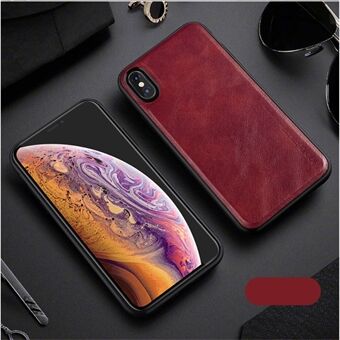 X-LEVEL Vintage Style PU Leather Coated TPU Protection Cover for iPhone XS Max 