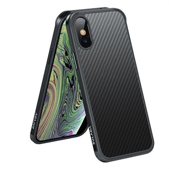 SULADA Carbon Fiber Texture Hybrid Phone Cover Back Case för iPhone XS Max 