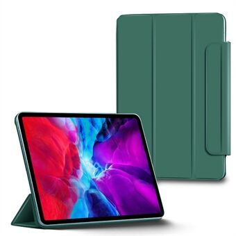 Strong Magnet Ramlöst förtjockat tablettfodral i läder för iPad Pro  (2021) / (2020) / (2018) - Mörkgrön