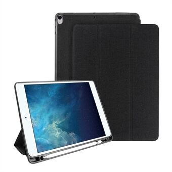 MUTURAL Smart Stand Jeans Cloth Texture PU Leather Case with Pen Slot for iPad Air 10.5 (2019) / Pro  (2017)