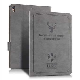 Imprint Deer and Quote PU- Stand för iPad Air 10.5 (2019) / Pro  (2017)