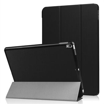 För iPad Air 10.5 (2019) / Pro (2017) Tri-fold Stand Läderfodral Tablet Cover - Svart
