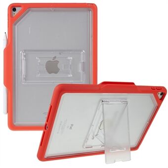 MUTURAL Qingfeng-serien för iPad (2021) / (2020) / (2019) / iPad Air  (2019) / iPad Pro  (2017) Kickstand PC + TPU Tablet Fodral Anti-dropp genomskinligt skyddande skydd