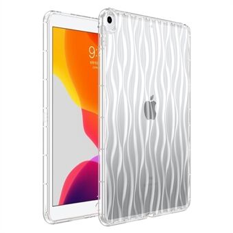 Anti-dropp skal för iPad Air 10,5 tum (2019) Wave Texture Transparent TPU Tablet Skyddsfodral