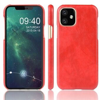 Litchi Skin Leather Coated Hard PC Case for iPhone 11  (2019)