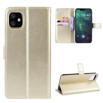Crazy Horse Texture Leather Wallet Phone Case for 	iPhone 11  (2019)