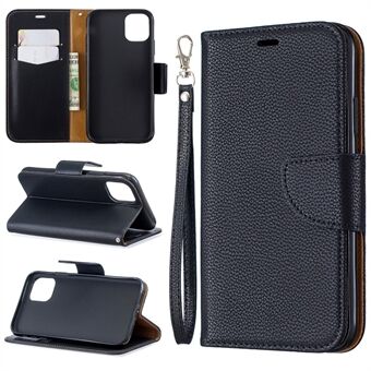 Litchi Texture Leather Wallet Stand Mobiltelefonfodral för iPhone 11  (2019)