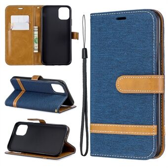 Jean Cloth PU Leather Phone Cover for iPhone 11  (2019)