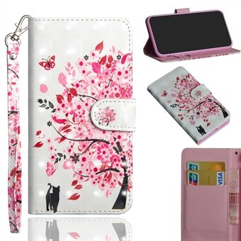 Light Spot Decor Patterned Leather Wallet Cell Phone Shell for iPhone 11  (2019)