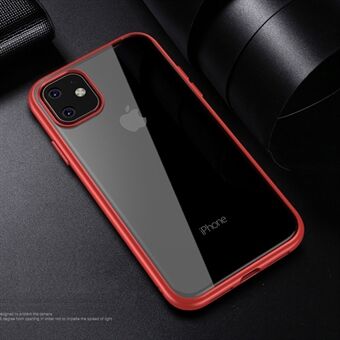 IPAKY Clear PC Back + TPU Edges Hybrid Phone Case för iPhone 11 6,1 tum (2019)