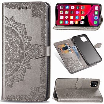 Embossed Mandala Flower Leather Wallet Stand Case for iPhone 11  (2019)