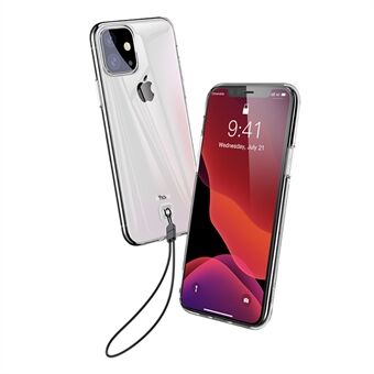 BASEUS Clear TPU-telefonskydd med rem för Apple iPhone 11 6.1 tum (2019)