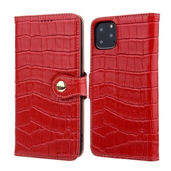Crocodile Texture Wallet Stand Genuine Leather Case for iPhone 11 