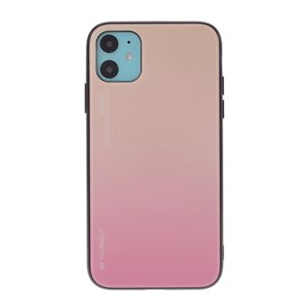 Gradient Color Glass + PC + TPU Hybrid Case Cover for iPhone 11 