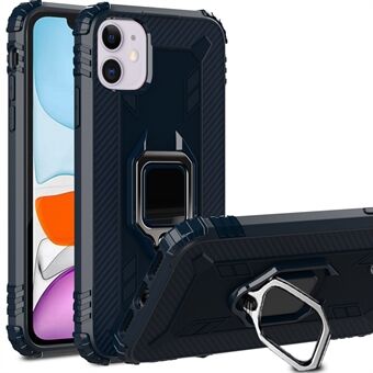Shockproof TPU Cover with Finger Ring Kickstand for iPhone 11 