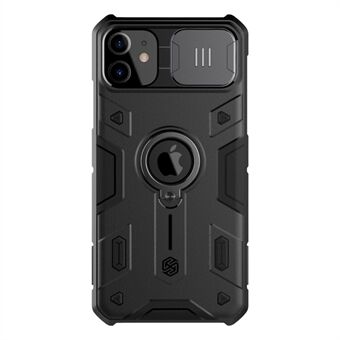 NILLKIN CamShield Armor Case for iPhone 11  Hard PC and Soft TPU Hybrid Shell with Ring Kickstand