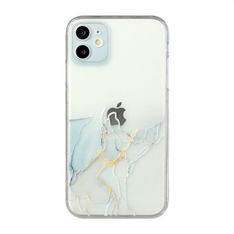 Straight Edge Precise Hole Opening Embossment Marble Pattern Soft TPU Case for iPhone 11