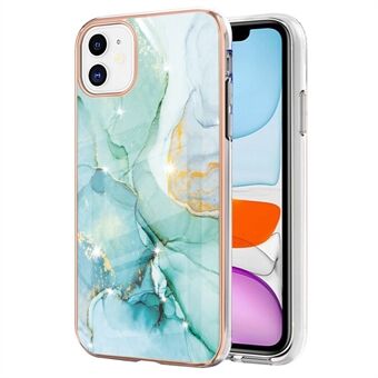 IMD Electroplating Marble Pattern Phone Back Cover for iPhone 11 