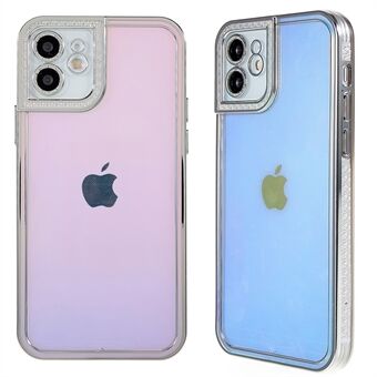 Electroplated Slim Case for iPhone 11  Shockproof Soft TPU Phone Protective Cover Decorated with Rhinestone