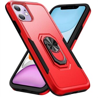Defender Series PC + TPU Cellphone Case for iPhone 11 , Phone Cover with 360 Degree Rotary Ring Kickstand