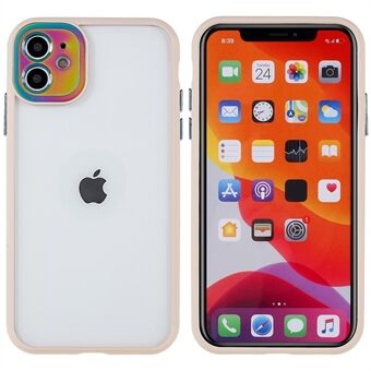 For iPhone 11  Colorful Metal Camera Lens Cover PC + TPU Hybrid Phone Case