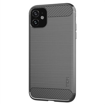 MOFI For iPhone 11  Carbon Fiber Texture Slim Phone Case Brushed Surface Soft TPU Back Cover